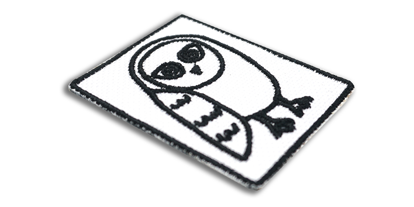 naszywka naprasowanka magiczne przedmioty sowa